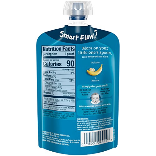 Gerber 2Nd Foods, Banana Pureed Baby Food, 3.5 Ounce Pouch Pack