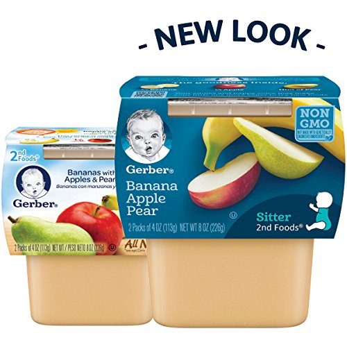 Gerber 2Nd Foods Bananas With Apples &Amp; Pears, 4 Ounce Tubs, 2 Co