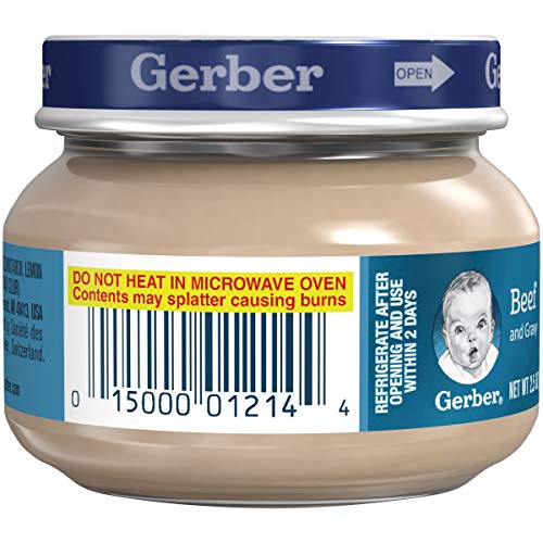 Gerber 2Nd Foods, Beef And Gravy, 2.5-Ounce Jars Pack Of 12