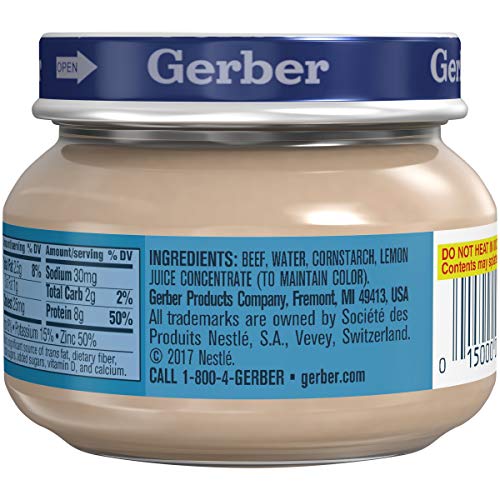 Gerber 2Nd Foods, Beef And Gravy, 2.5-Ounce Jars Pack Of 12