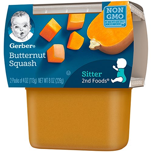 Gerber 2Nd Foods Butternut Squash Pureed Baby Food, 4 Ounce Tubs