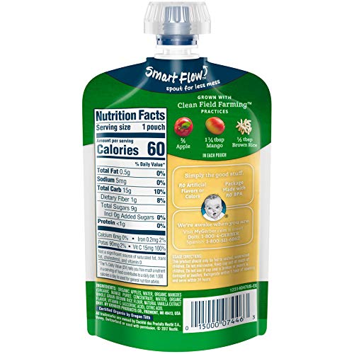 Gerber, 2Nd Foods, Organic Fruit &Amp; Grain, Apple Mango, 3.5 Oz