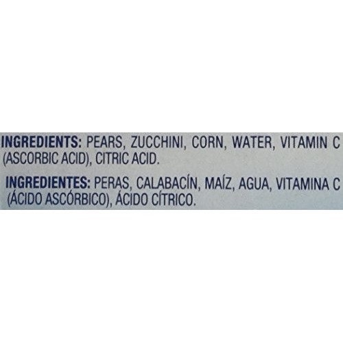 Gerber 2Nd Foods, Pear, Zucchini &Amp; Corn Pureed Baby Food, 4 Ounc