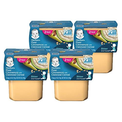 Gerber 2Nd Foods - Pears &Amp; Cinnamon With Oatmeal Pack Of 4