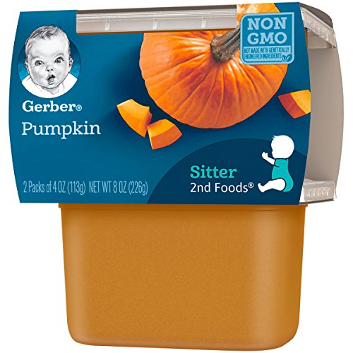Gerber 2Nd Foods Pumpkin, 2 Count Per Pack, 8 Ounce, Pack Of 8