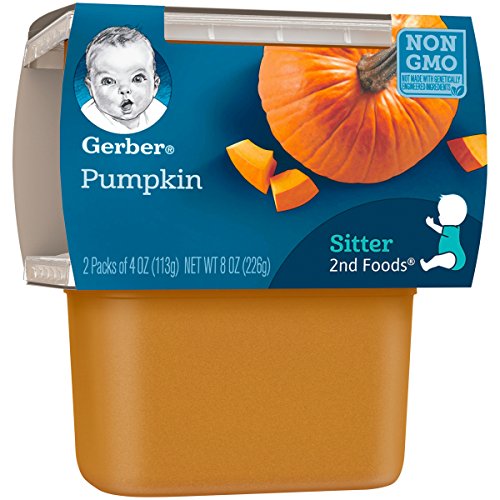 Gerber 2Nd Foods Pumpkin, 2 Count Per Pack, 8 Ounce, Pack Of 8