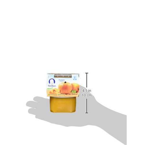 Gerber 2Nd Foods Pumpkin, 2 Count Per Pack, 8 Ounce, Pack Of 8