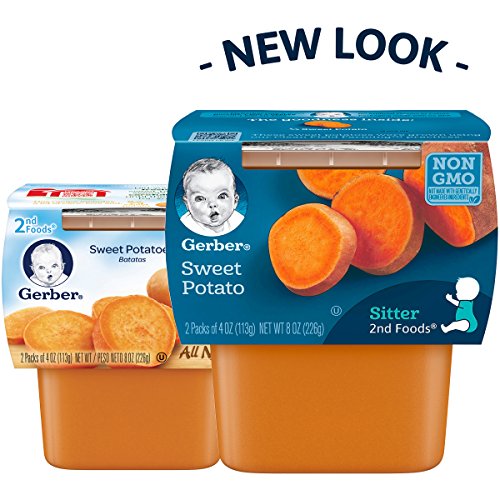 Gerber 2Nd Foods Sweet Potatoes, 4 Ounce Tubs, 2 Count Pack Of 8