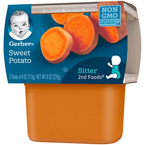 Gerber 2Nd Foods Sweet Potatoes, 4 Ounce Tubs, 2 Count Pack Of 8