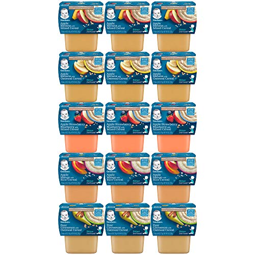 Gerber 2Nd Foods Tubs Breakfast Cereal Variety Pack, 3 Pear Cinn