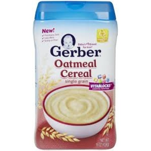 Gerber Single Grain Oatmeal Cereal 16Oz Pack Of 3
