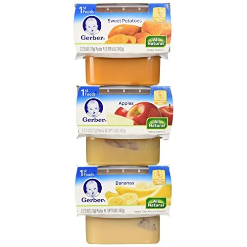 Gerber 1st Foods Assorted Fruits and Vegetables, 18-2 Ounce