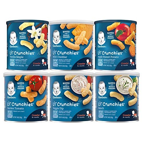 Gerber Graduates Lil Crunchies, Variety Pack, 1.48-Ounce Caniste