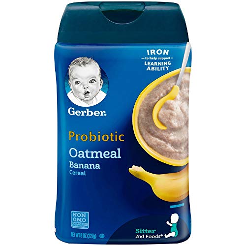 Gerber Baby Probiotic Oatmeal &Amp; Banana Cereal Pack Of 4