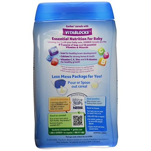 Gerber Multigrain Baby Cereal, 8 Ounces Pack Of 6