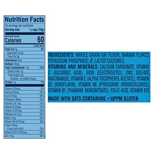 Gerber Baby Cereal, 2Nd Foods, Probiotic Oatmeal Banana, 8 Oz