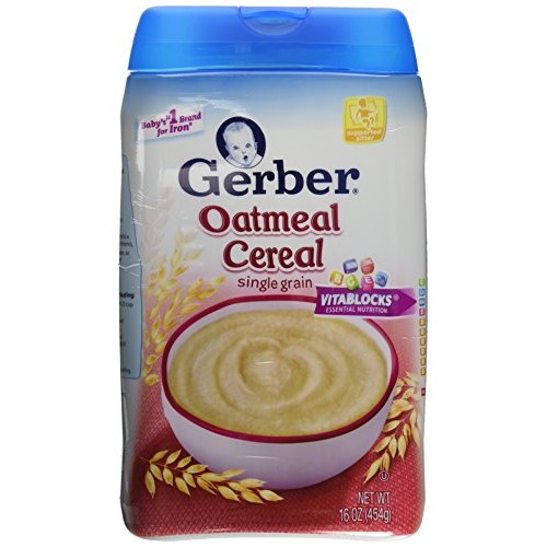 Gerber Baby Cereal, Oatmeal, 16 Ounce