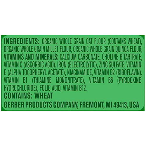 Gerber Baby Cereal Gerber Organic Oatmeal Millet Quinoa Cereal,
