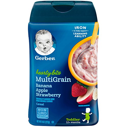 Gerber Baby Cereal Hearty Bits Multigrain Cereal Banana Apple St