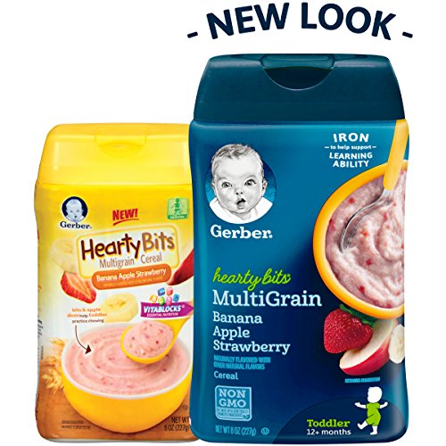 Gerber Baby Cereal Hearty Bits Multigrain Cereal Banana Apple St