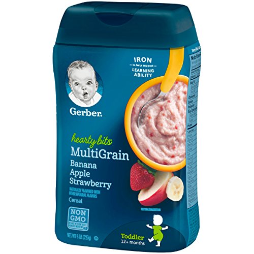 Gerber Baby Cereal Hearty Bits Multigrain Cereal Banana Apple St