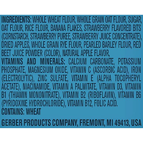 Gerber Baby Cereal Hearty Bits Multigrain Cereal Banana Apple St