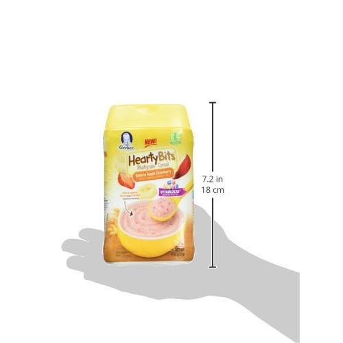 Gerber Baby Cereal Hearty Bits Multigrain Cereal Banana Apple St