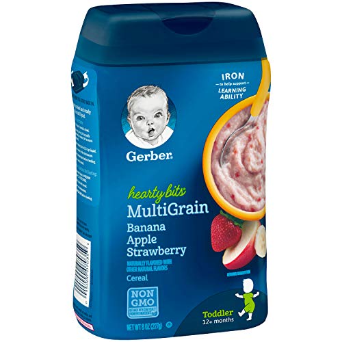 Gerber Baby Cereal Hearty Bits Multigrain Cereal Banana Apple St