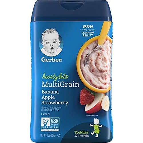 Gerber Baby Cereal Hearty Bits Multigrain Cereal Banana Apple St