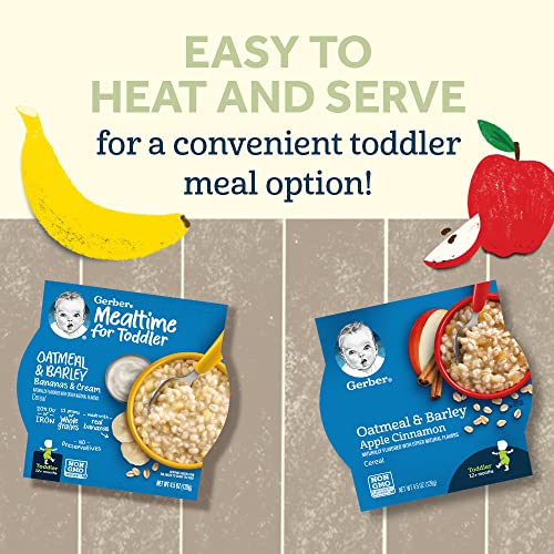 Gerber Baby Cereal, Oatmeal & Barley, Apple Cinnamon, 4.5 Ounce ... Gerber Baby Cereal, Oatmeal & Barley, Apple Cinnamon, 4.5 Ounce ...