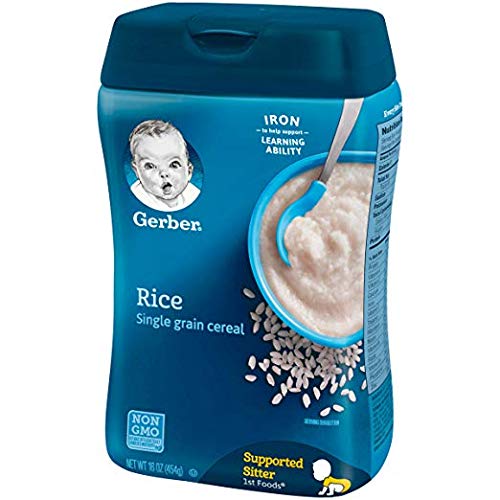 Gerber Baby Cereal Rice Single Grain 8 Oz. Pack Of 2