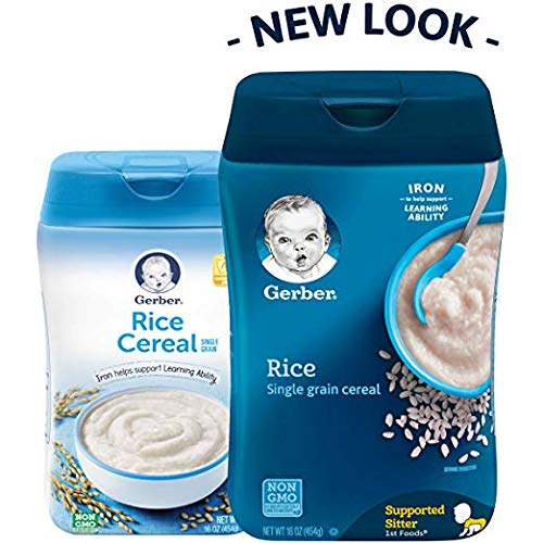 Gerber Baby Cereal Rice Single Grain 8 Oz. Pack Of 2
