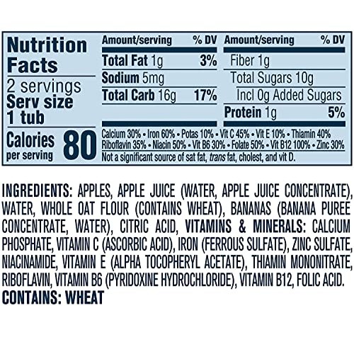 Gerber Baby Food, 2nd Foods, Apple Banana with Oatmeal, 8 OZ Pa...