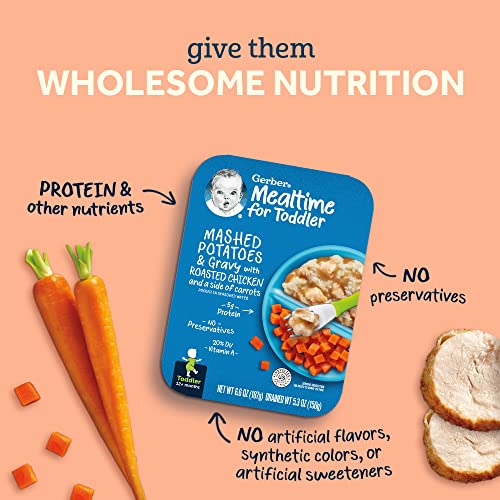 Gerber Baby Food, Mashed Potatoes & Seasoned Beef in Gravy and a...