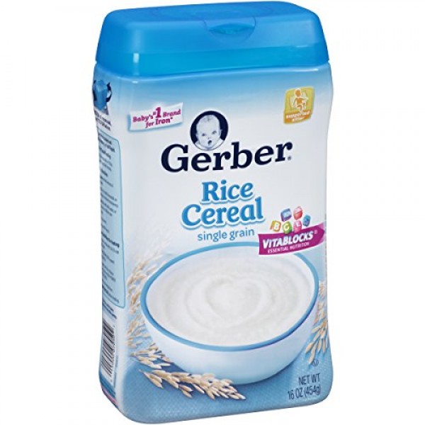 Gerber Baby Rice Cereal, 16 oz