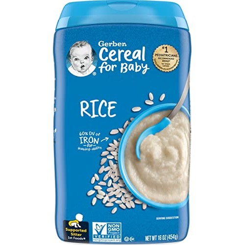 Gerber Cereal for Baby 1st Foods Rice Cereal, Made with Essentia...