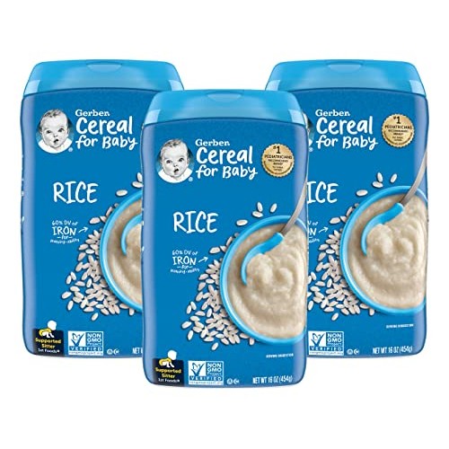 Gerber Cereal for Baby 1st Foods Rice Cereal, Made with Essentia...