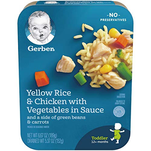 Gerber Graduates Lil Entrees Yellow Rice With Chicken Vegetables