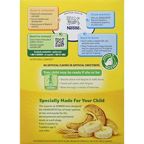 Gerber Graduates Banana Cookies 5Oz. Pack Of 3