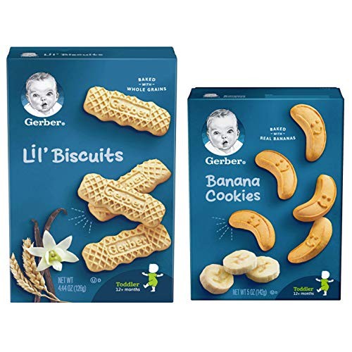 Gerber Graduates Banana Cookies &Amp; Vanilla Wheat Lil Biscuits Com