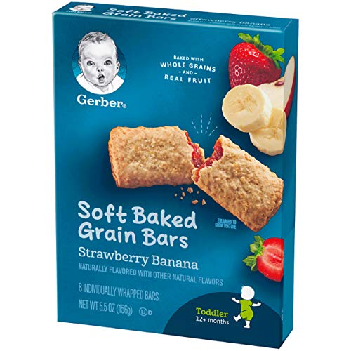 Gerber Graduates Banana Strawberry Cereal Bar, 5.5 Oz