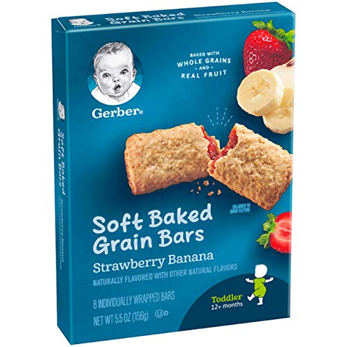 Gerber Graduates Banana Strawberry Cereal Bar, 5.5 Oz
