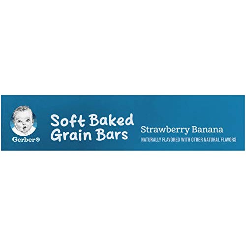 Gerber Graduates Cereal Bars STRAWBERRY BANANA - 5.5oz. Pack of 4