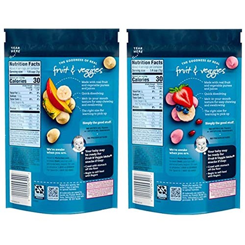 Gerber Graduates Fruit &Amp; Veggie Melts Snack Variety Pack, 3 Very
