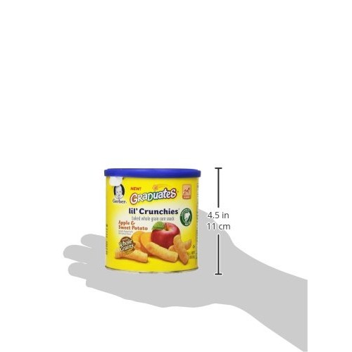 Gerber Graduates, Lil Crunchies, Apple &Amp; Sweet Potato, 1.48 Oz