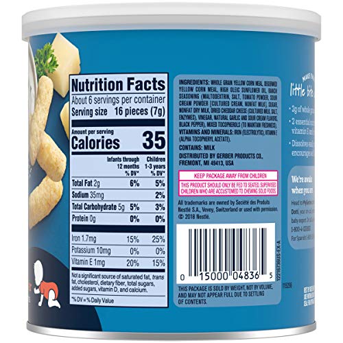 Gerber Graduates Lil Crunchies, Ranch, 1.48 Ounce Pack Of 6