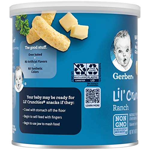 Gerber Graduates Lil Crunchies, Ranch, 1.48 Ounce Pack Of 6