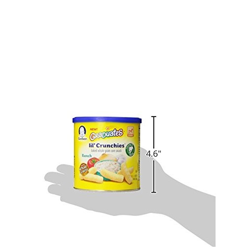 Gerber Graduates Lil Crunchies, Ranch, 1.48 Ounce Pack Of 6