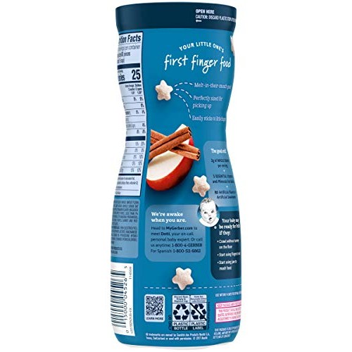 Gerber Graduates Puffs - Apple Cinnamon - 1.48 Oz - 3 Pk
