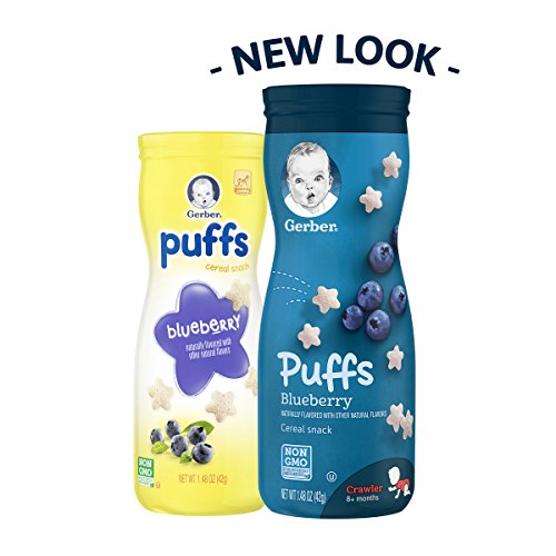 Gerber Graduates Puffs Cereal Snack, Assorted Flavors, 1.48 Ounc